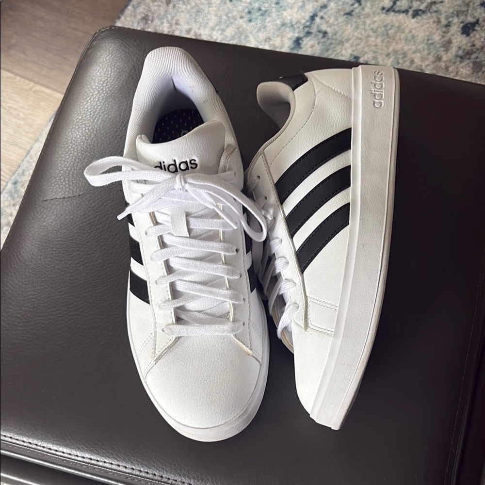 Adidas White and Black Classic Sneakers